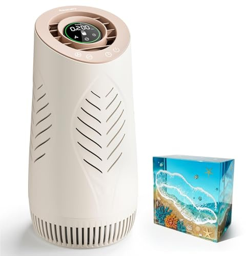 Resiners Purair Lite Resin Air Purifier, Air Purifier for Epoxy Resin with H13 True HEPA Filter, TVOC Display, Air Filtration System for Molding & Casting, Crafting Essentials