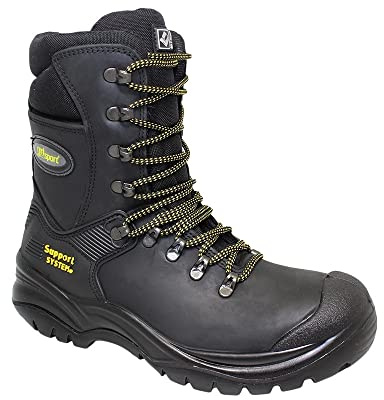 Grisport Men's AMG004BK45 Combat S3 Safety Boots, Black, 11 UK
