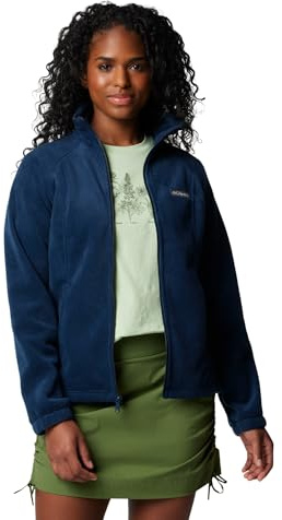 Columbia Womens Benton Springs Full Zip Fleece, Columbia Navy, Small