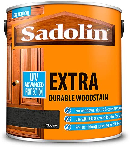 Sadolin Extra Durable Woodstain Ebony 2.5 Litre by Sadolin Extra