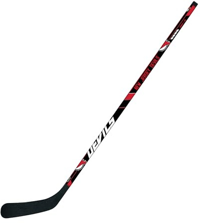 Franklin Sports NHL New Jersey Devils 48-Inch Team Vinyl Hockey Stick (Left), Junior, Red