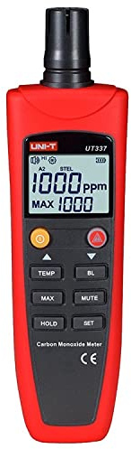 UNI-T UT337A CO Meter Calibration Function Electrochemical Gas Sensor (CO) Data Hold…