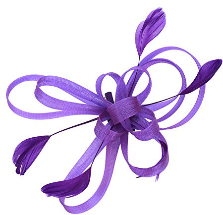 Fascinator Hut Damen Mädchen Haarschmuck Haar Clip Mesh Blumen Haarspange mit Federn Vintage Kopfschmuck Schleier Braut Haar Accessoire Frauen Headwear Kopfbedeckung für Tea Party Hochzeit Kirche