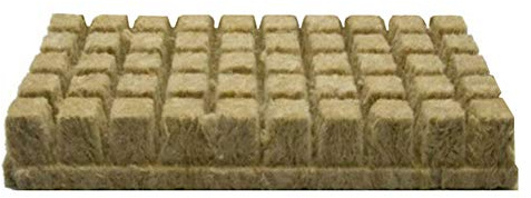 Easy-topbuy 50 Rockwool Cube, Raising Hydroponic Sheet Block Propagation Cloning Seed Rockwool, Grow Leave Growth Medium For Vigorous Plant Growth, 25 X 25 X 40mm