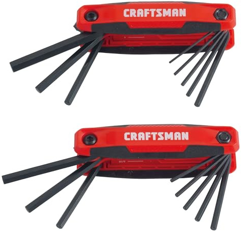 CRAFTSMAN Metric and SAE Fold-Up Hex Key Set, 2 Piece (CMHT26008)