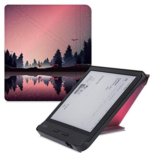DLRSET EBook Reader Covers, Case For Kobo Libra H2O EReader - Lightweight Slim Fit Multi-angle Stand Protective Cover With Auto Sleep/Wake,make reading easier (Color : Nightfall)