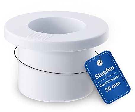 AQUADE PVC-Endkappe 20 mm Fitting Rohrendkappe Rohrstopfen Verschlußstopfen