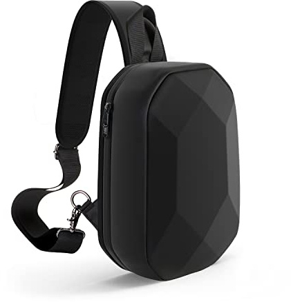 JSVER Ryggsäck för DJI Mini 3 Pro/2 SE, Air 3 Axelremsväska/Bärbart Fodral/Bröstväska för Avata-Serien, Mavic 1 och Air, Tillbehör - Nior, Svart, Modern