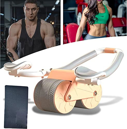 JORAsa Automatisches Rebound Aabdominal Wheel, 2023 New Roller Home Bauchtrainer mit Knieschützern Home Gym Equipment, Bauchroller für Anfänger Core Workout
