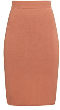 CARNEA Falda Midi Punto Mujer 10426723-ca04, Beige Rosa, M