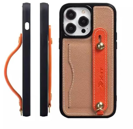NaiiiL Fashion Phone Case, Anti -Herbst Mit Armbandriemen Für Cover Für Apple Iphone 15 Pro Max (2023) 6,7 Zoll,Grau,iphone 15