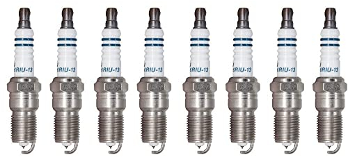 U-Power-Zündkerze Q6RIU-13 Iridiumkerzen Reichweite 17,5 mm Sechskantgröße 16 mm Abstand 1,3 mm Motor-Zündkerze (Color : 8 pieces Q6RIU-13)