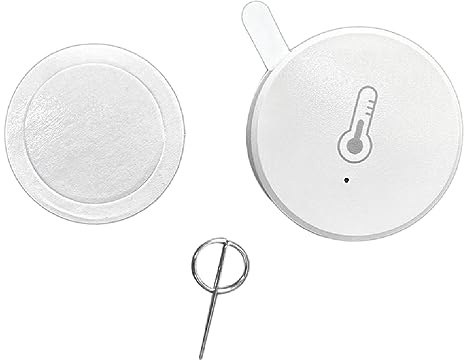 Qyrugcxs Graffiti Zigbee Capteur de TempéRature et D'Humidité Intelligent Capteur de TempéRature et D'Humidité Sans Smart Home Link