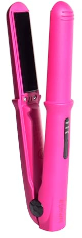 Beter - Piastra per capelli wireless Mini GRWM, dimensioni compatte per viaggi, ricaricabile tramite USB, temperatura regolabile fino a 200°C - Rosa