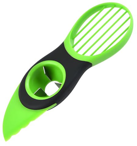 maxtachi Avocado Cutter Slicer, 3 in 1 Multifunctional Avocado Slicer with Non-Slip Handle, Avocado Tool Knife Cutter Stoner for Fruit Mango Kitchen Tool, Dishwasher Safe