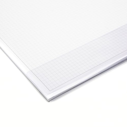younikat Kantenschutz für DIN A2 Schreibtischunterlagen | transparent mit Tasche I selbstklebend | durchsichtig I wasserabweisend I Schutzleiste I 59,4 x 9,5 cm I az162