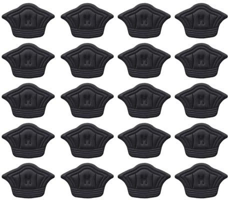 10 paia di toppe autoadesive interne per scarpe, inserti per la presa del tallone, inserti per la parte posteriore dei talloni, cuscinetti per i piedi, protezioni per tall