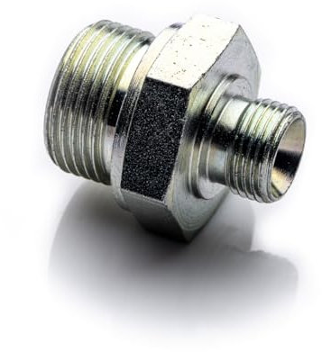 POLBERIS Nipplo di riduzione 1/4 x 1/2 BSP G Rp ISO7 raccordo filettato ad alta pressione guarnizione 60 gradi cono interno per installazione industriale adattatore