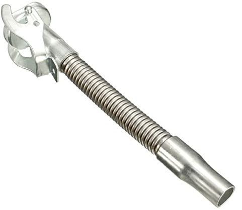 TOPBATHY Beccuccio per Tanica Benzina in Metallo Beccuccio per Tanica Carburante Flessibile in Acciaio Inossidabile Facile da Installare e Versare