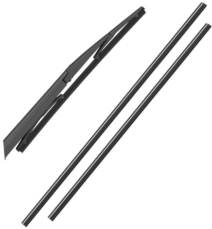 TOPPERFUN Strisce in Gomma Per Tergicristalli Auto 24 e 26 2 Pezzi, Materiale Gomma Resistente, Facile Sostituzione, Ricambio Tergicristallo Automatico Per Uso Quotidiano