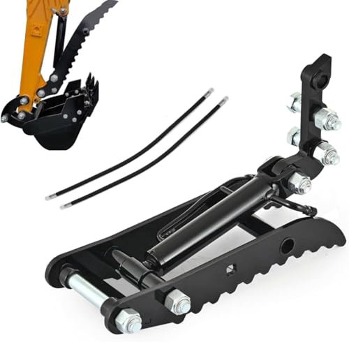 JXYQ Hydraulischer Daumengreiferaufsatz für Minibagger, multifunktionaler Hilfsgreifer für die Handhabung von Baumstämmen und Bauaufgaben