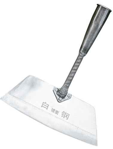 TOYANDONA Pelle à Main pour Jardinage Désherbage Outil de Jardin 26 Cm Acier Trempé Métal Robuste Terrassement Sols Compacts Aménager Jardin Patio Pelouse