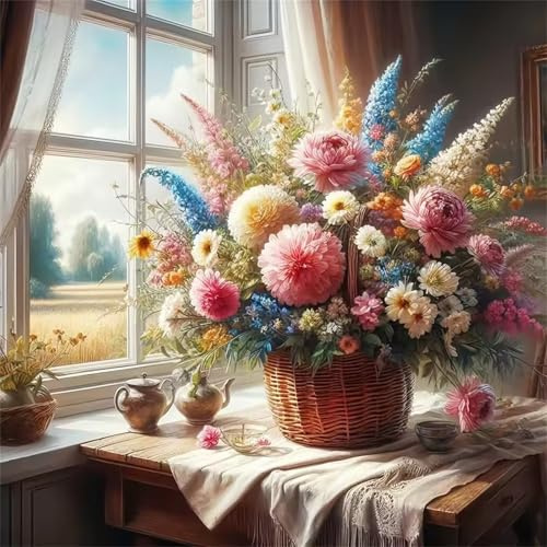 Puzzle 300 pièces Adultes Bouquet de Fleurs épanouies, Puzzle Adulte 300 pièces, Un Puzzles Difficile, Jeu de Puzzles pour Toute la Famille, Décoration Murale Maison