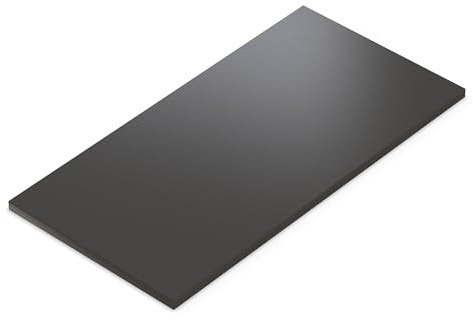 AUPROTEC Tischplatte 19mm Anthrazit 180x80 cm I Spanplatte mit 2mm ABS Kante & PU-Verleimung I melaminharzbeschichtet I robust & wasserabweisend