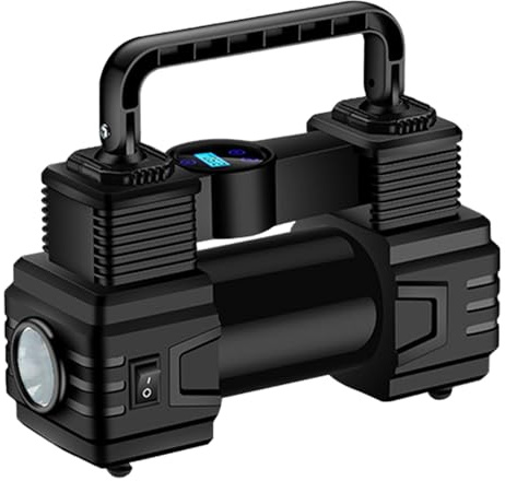 Woalopted Compresor De Aire Portátil - Bomba Infladora De Neumáticos Portátil Con LED - Bomba de Aire Digital para Motocicleta | Para Automóvil Bicicleta Motocicleta Camión Carretera Exterior Colchón
