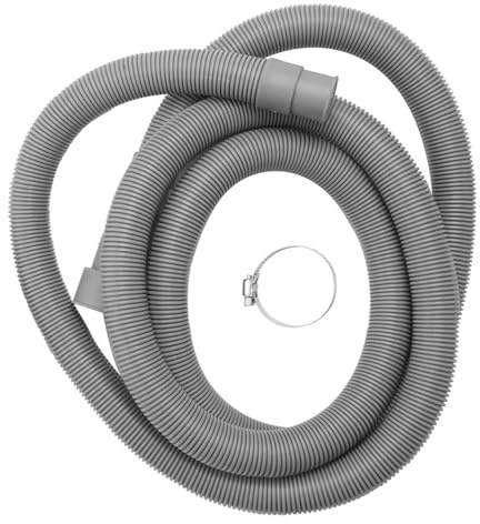 Kit De Rallonge De Tuyau De Vidange Universel For Machine À Laver, 2 M, Avec Tuyaux De Vidange Et Colliers De Serrage
