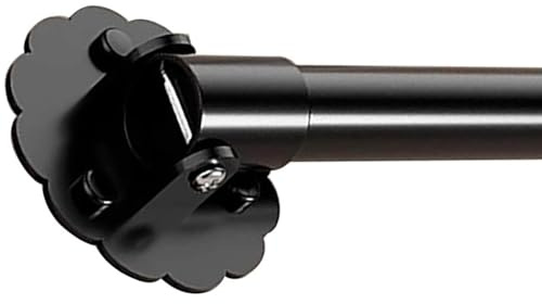 Asta per tende, regolabile, antiscivolo, girevole a 180°, in acciaio inox, per bagno e armadio