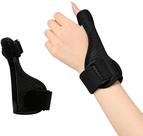 Dmrbiy Muñequera Pulgar,Se Puede Llevar En Ambos Lados Muñequeras Rizartrosis,Transpirable Muñequera Dedo,Indicado Para Lesiones En El Pulgar,Tendinitis Y Artritis