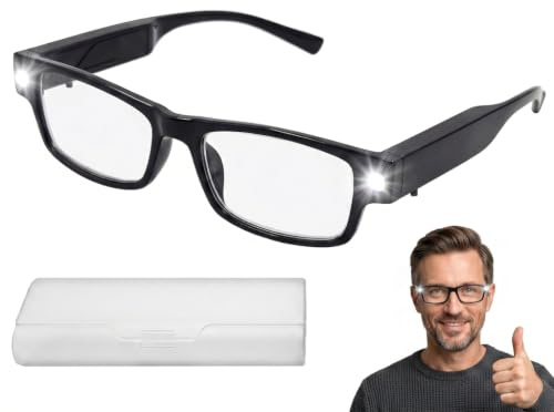 175% Magnifying Glasses with Light, Button Battery Powered for Close Work
