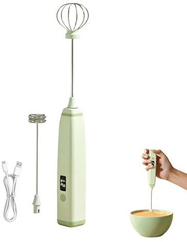 Montalatte Elettrico,Mini Mixer Portatile A 3 Velocità E Potente,Miscelatore A Bacchetta Per Caffè | Per Montare Schiuma Di Latte, Albumi, Cioccolata Calda E Altre Bevande Calde Al Cacao