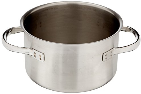 Paderno 11007-18 Casseruola Alta, Due Maniglie, in Acciaio Inox, 18 cm