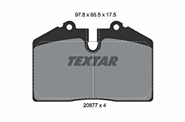 Textar Brake Pad Set For Disc Brake, 2087708