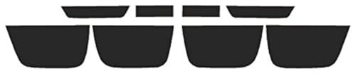 Precut Vinyl Tint Cover for 2010-2013 Chevrolet Camaro Taillights (20% Dark Smoke)