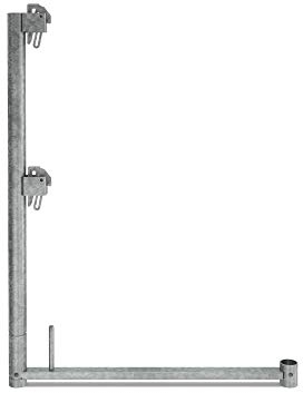 Stahl Geländerstütze quadro H100 B73 original Altrad assco quadro✓ made in Germany✓ Baugerüst Gerüst