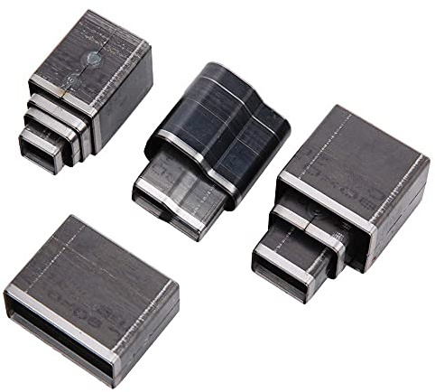 39 piezas cuadrado herramienta de perforación de cinturón ovalado hueco cortador de perforación conjunto para cinturón de perforación de cuero Holepunch