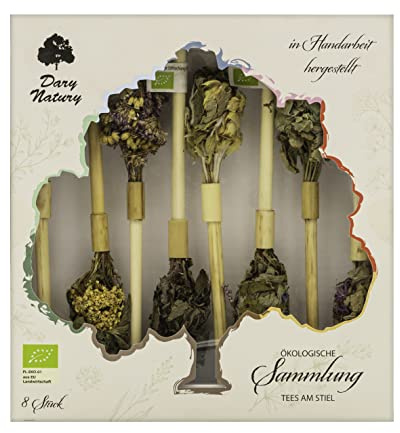 Bio-Kräutertee Sticks Sammlung Blumen Blatt Handmade Bio Produkt Geschenk-Set Natürliche Premium-Qualität