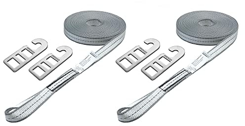 SPRENGER Sicherungsleine mit 3M Reflektorstreifen - 12 m mit Edelstahl Haken - 2er Set