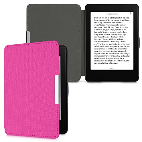kwmobile Hülle kompatibel mit Amazon Kindle Paperwhite - Nylon eReader Schutzhülle Cover Case (für Modelle bis 2017) - Rosa