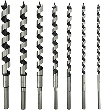 NORTOOLS HCS Brad Point Wood Drill Set,Hollow augers Extra Long Twist Drill Bits Hand tools for DIY Lover Mobile Phone Plastic Box