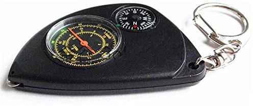2-in-1-Kompass, Multifunktions-Kilometerzähler, Outdoor-Camping-Karten-Entfernungsmesser-Kompass, perfekt für Bergsteigen oder Wandern. Langlebig