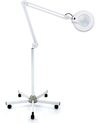 8X Lupenlampe Kosmetik Standlupe Kaltlicht Dioptrien LED Lupenleuchte Lamp 24W