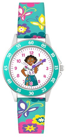 Disney Encanto ENC9001ARG Montre d'apprentissage de l'heure Multicolore, Rose