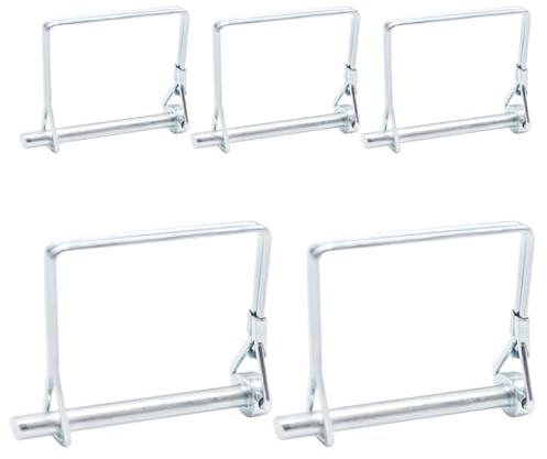 CEEYSEE Lot de 5 goupilles de verrouillage 6mmx70mm Une Goupille Pliante à Goupilles Pliantes à Goupilles à Goupille Pliante à Goupilles avec Fermeture à Encliquetage Anse Carrée en Galvanisé pour