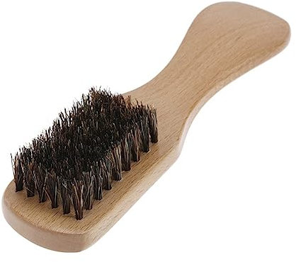 Angoily Bartbürste Mit Holzgriff Aus Schweineborsten Praktische Bartreinigungsbürste Für Männer Komfortables Bartpflege Accessoire Für Täglich Anwendung