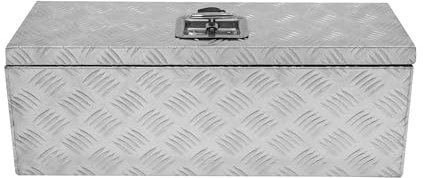 Cassetta Degli Attrezzi In Alluminio 35L Con Chiusura A Chiave 2 Chiavi Cassette Di Sicurezza Per Rimorchi, Camion E Furgoni Rivestimento In Gomma E Guarnizioni A Molla 660mm x 230mm x 230mm