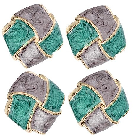 HAPINARY 4 Stück Vintage Metallknöpfe Strickknöpfe Für Näharbeiten Kleidungsdekor Retro Bastelknöpfe Handmade Nähknöpfe